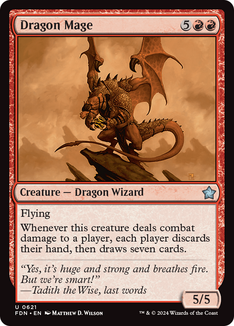 Dragon Mage [Foundations] MTG Single Magic: The Gathering    | Red Claw Gaming