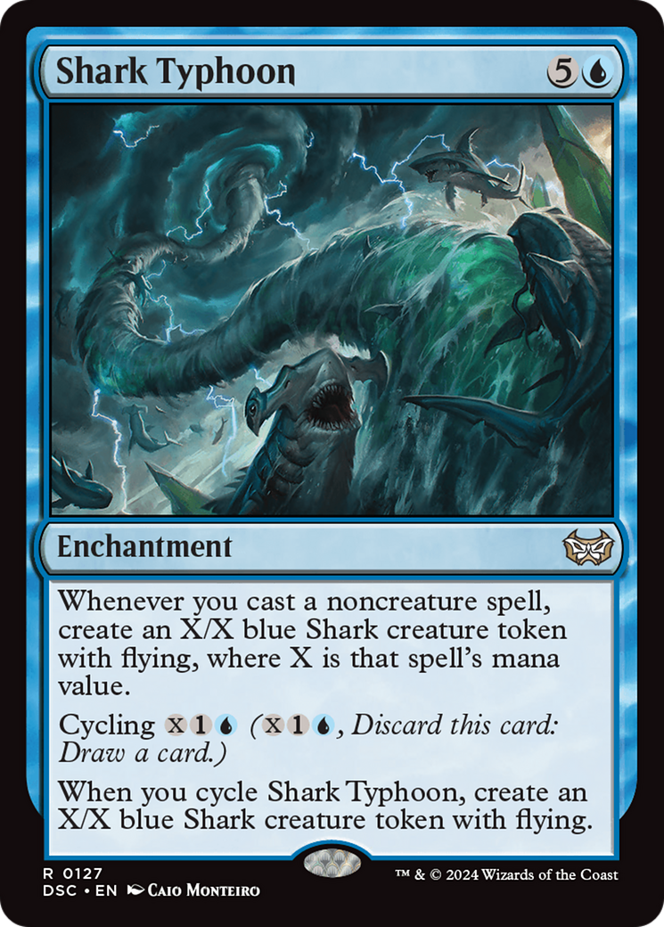 Shark Typhoon [Duskmourn: House of Horror Commander] MTG Single Magic: The Gathering    | Red Claw Gaming