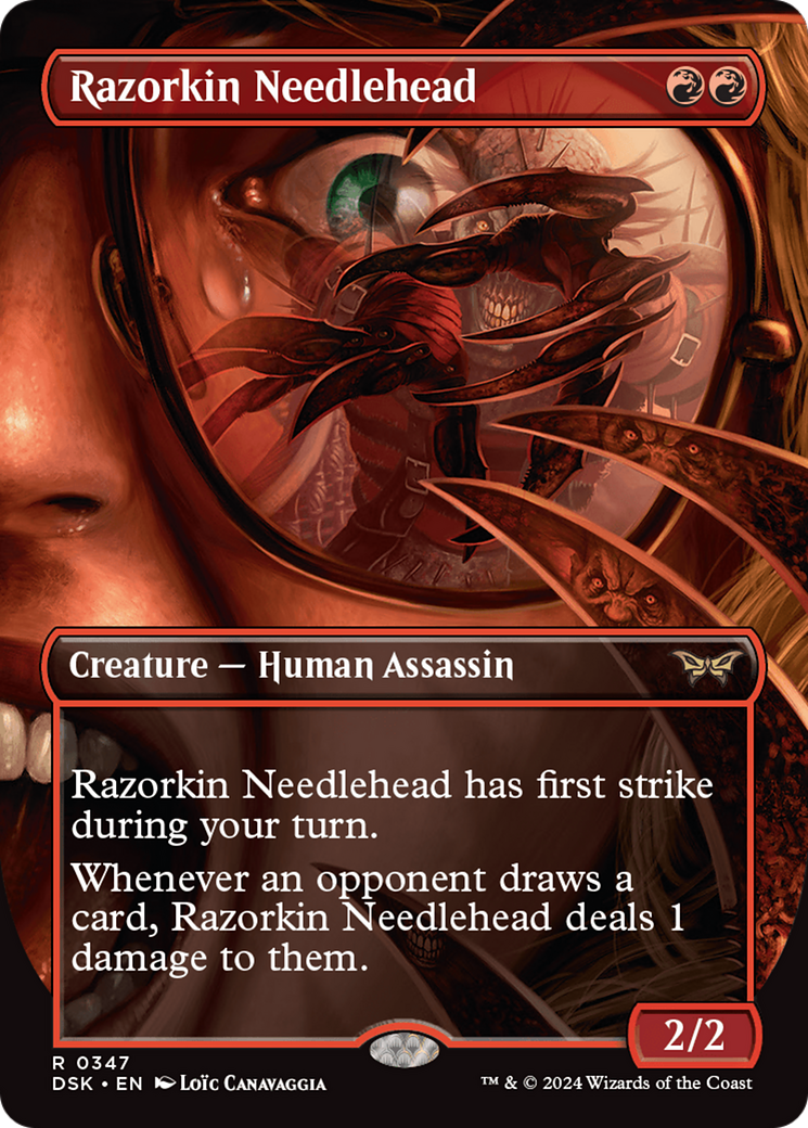 Razorkin Needlehead (Borderless) [Duskmourn: House of Horror] MTG Single Magic: The Gathering    | Red Claw Gaming