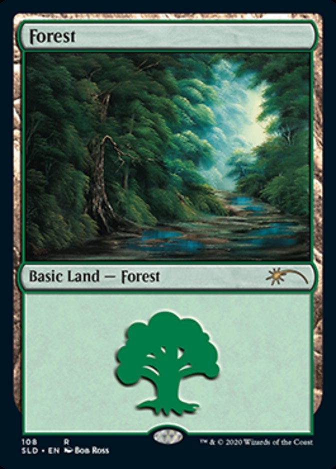 Forest (108) [Secret Lair Drop Series] MTG Single Magic: The Gathering | Red Claw Gaming