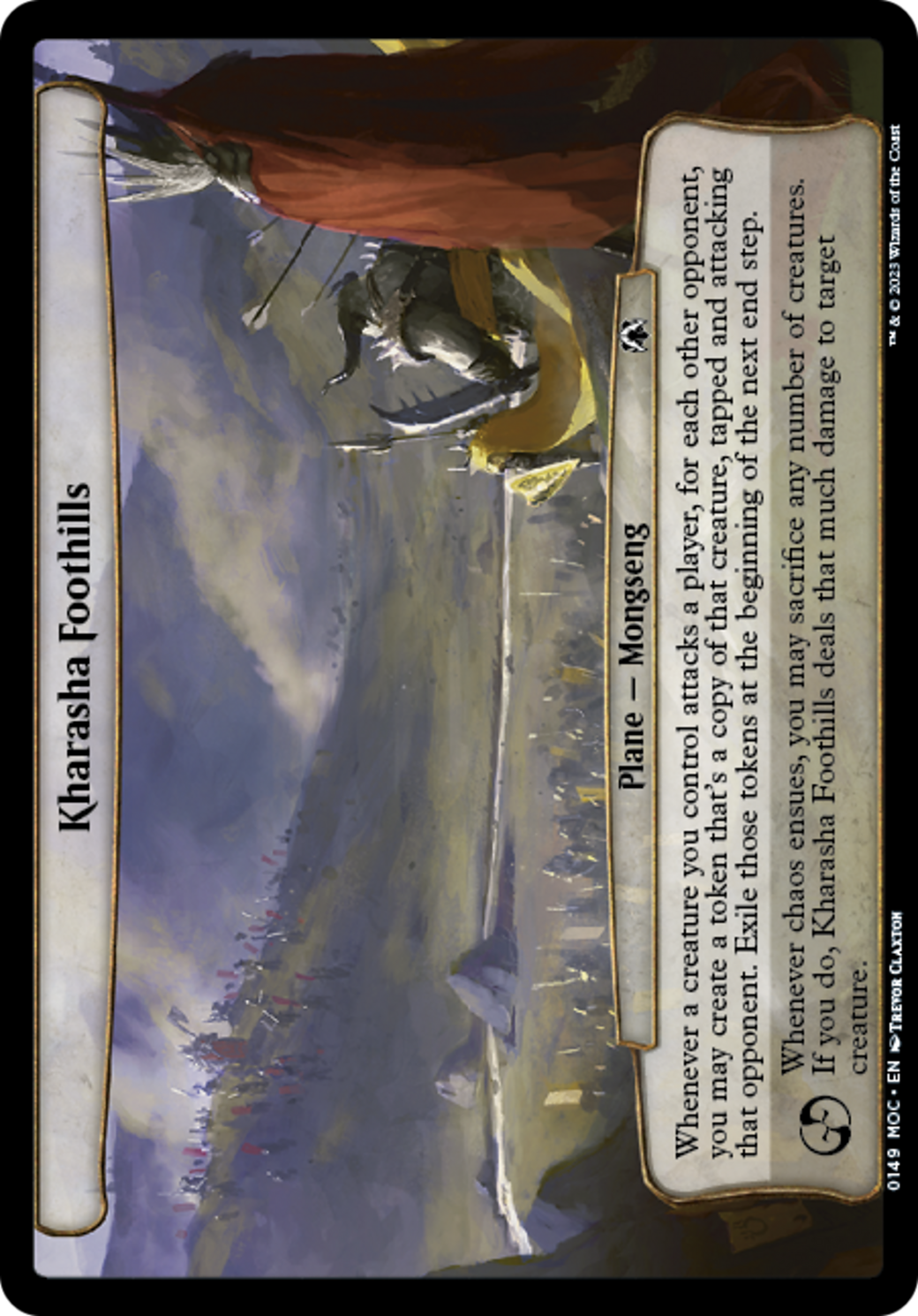 Kharasha Foothills [March of the Machine Commander] MTG Single Magic: The Gathering    | Red Claw Gaming