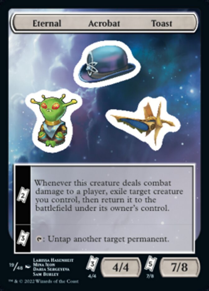 Eternal Acrobat Toast [Unfinity Stickers] MTG Single Magic: The Gathering    | Red Claw Gaming