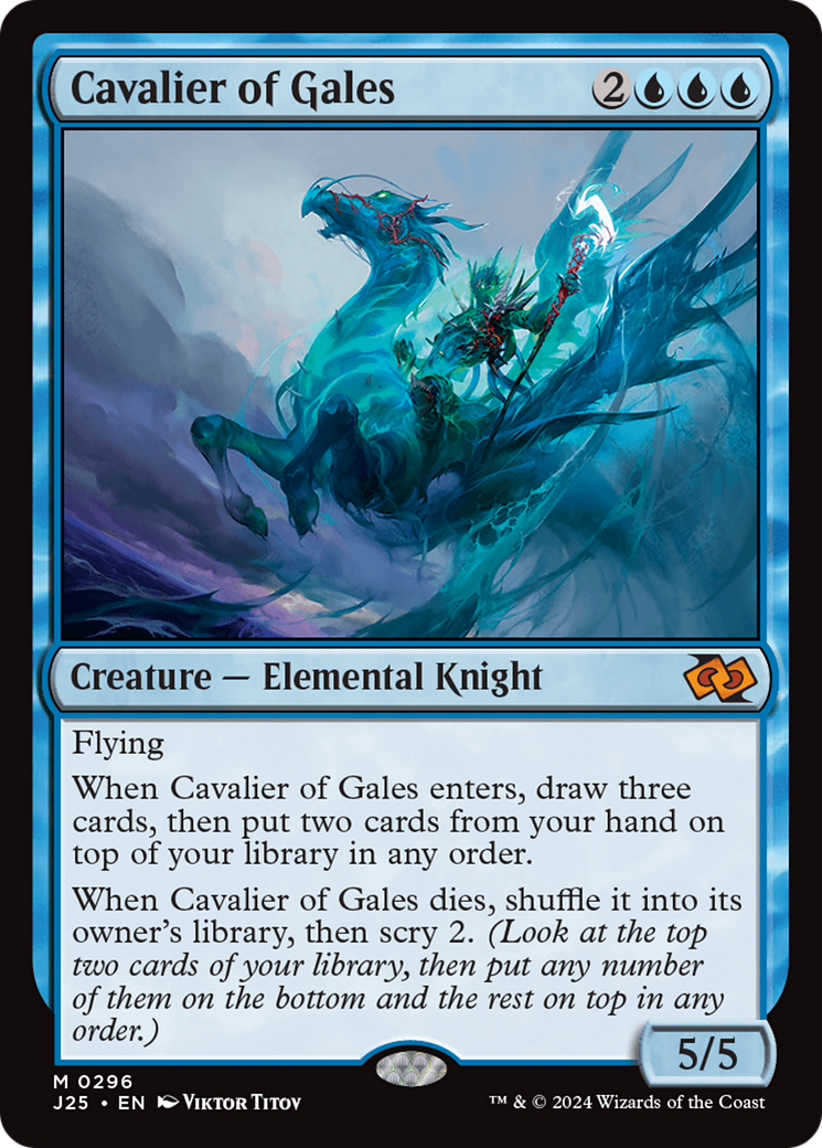 Cavalier of Gales [Foundations Jumpstart] MTG Single Magic: The Gathering    | Red Claw Gaming