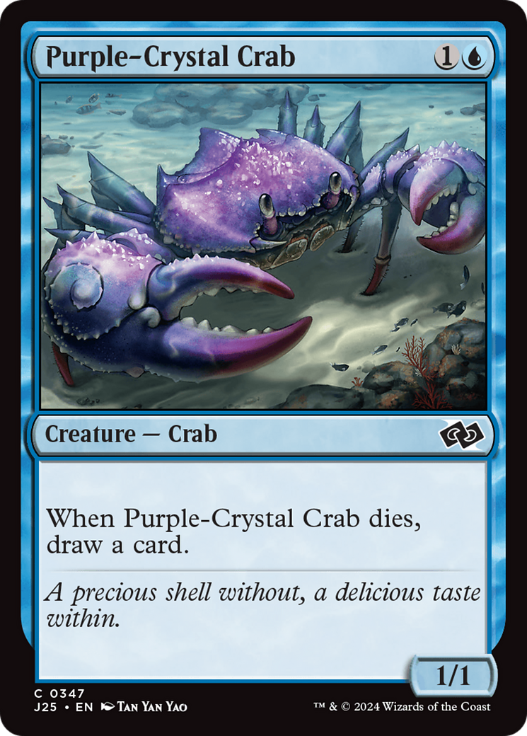 Purple-Crystal Crab [Foundations Jumpstart] MTG Single Magic: The Gathering | Red Claw Gaming