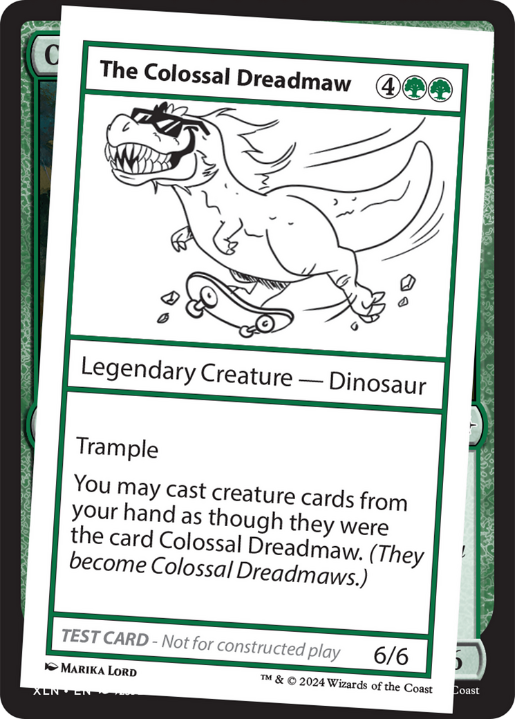 The Colossal Dreadmaw [Mystery Booster 2 Playtest Cards] MTG Single Magic: The Gathering    | Red Claw Gaming