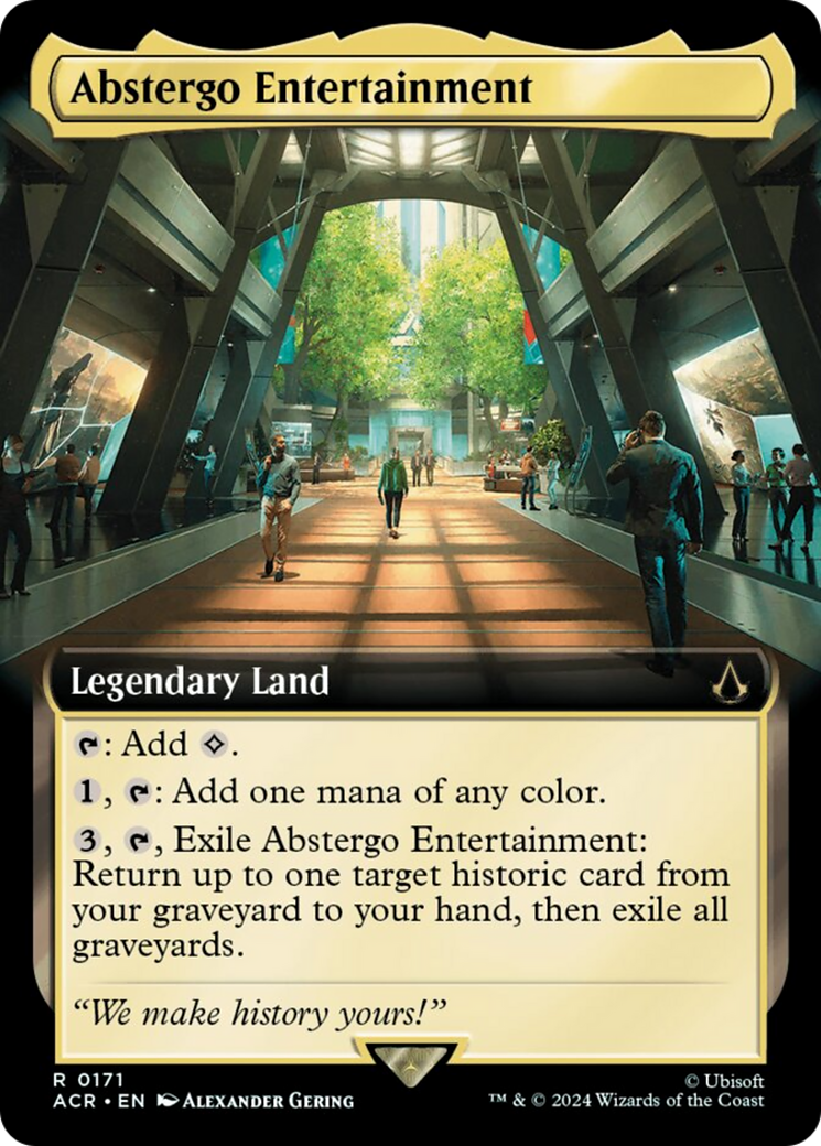 Abstergo Entertainment (Extended Art) [Assassin's Creed] MTG Single Magic: The Gathering    | Red Claw Gaming