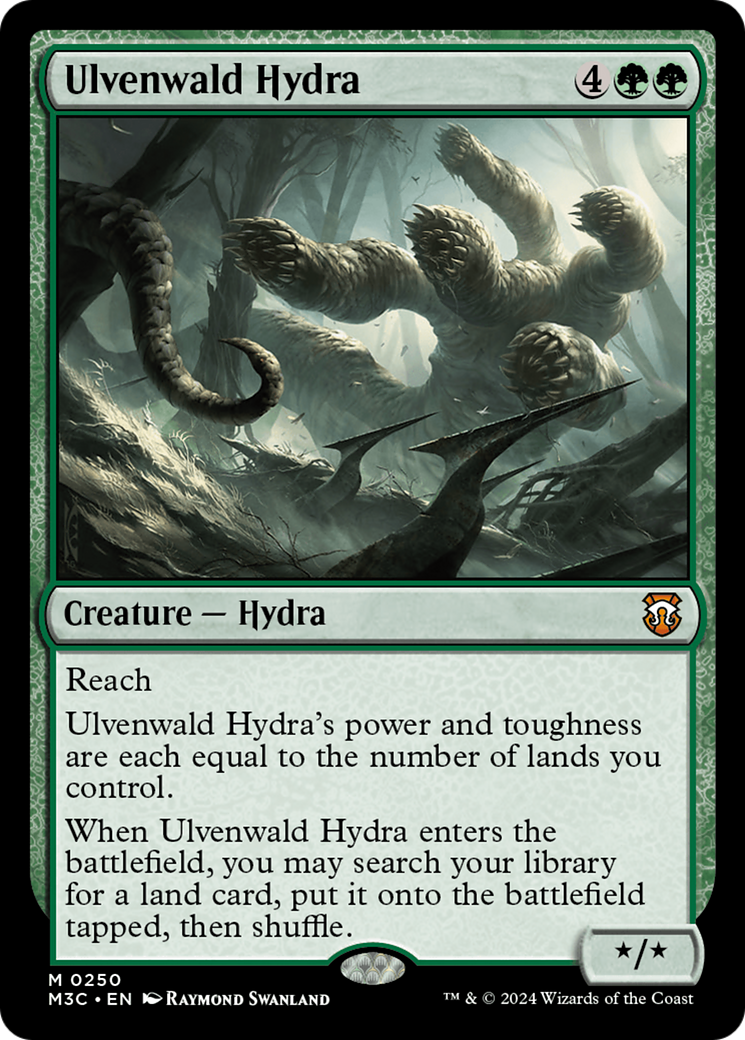 Ulvenwald Hydra (Ripple Foil) [Modern Horizons 3 Commander] MTG Single Magic: The Gathering    | Red Claw Gaming