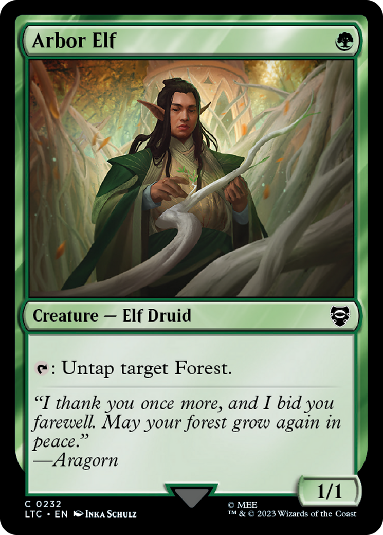 Arbor Elf [The Lord of the Rings: Tales of Middle-Earth Commander] MTG Single Magic: The Gathering | Red Claw Gaming