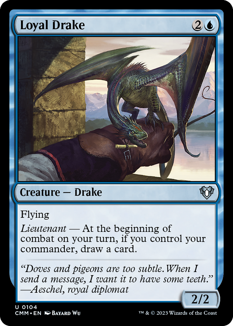 Loyal Drake [Commander Masters] MTG Single Magic: The Gathering    | Red Claw Gaming