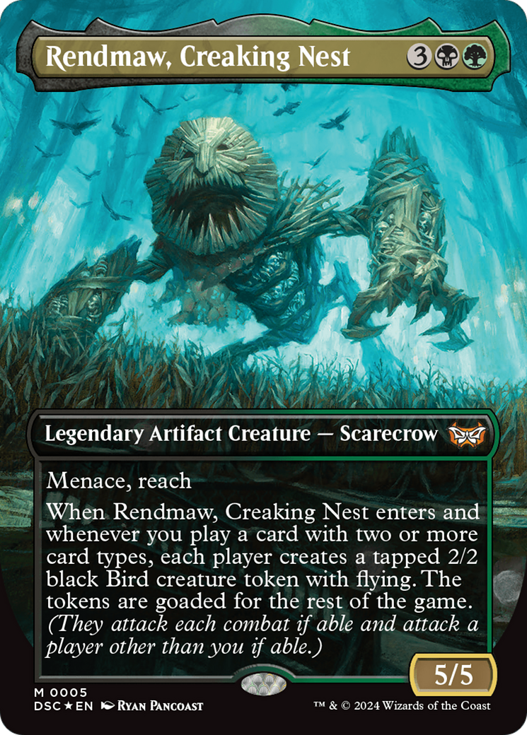 Rendmaw, Creaking Nest (Borderless) [Duskmourn: House of Horror Commander] MTG Single Magic: The Gathering    | Red Claw Gaming