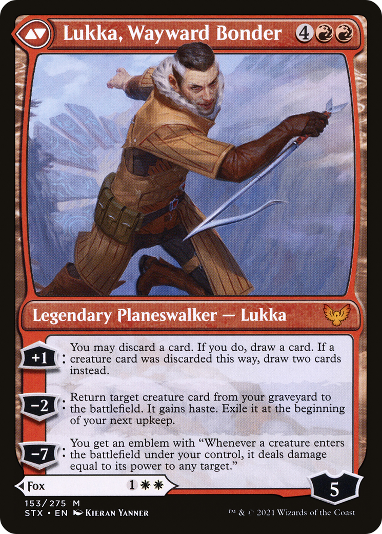 Mila, Crafty Companion // Lukka, Wayward Bonder [Secret Lair: From Cute to Brute] MTG Single Magic: The Gathering    | Red Claw Gaming