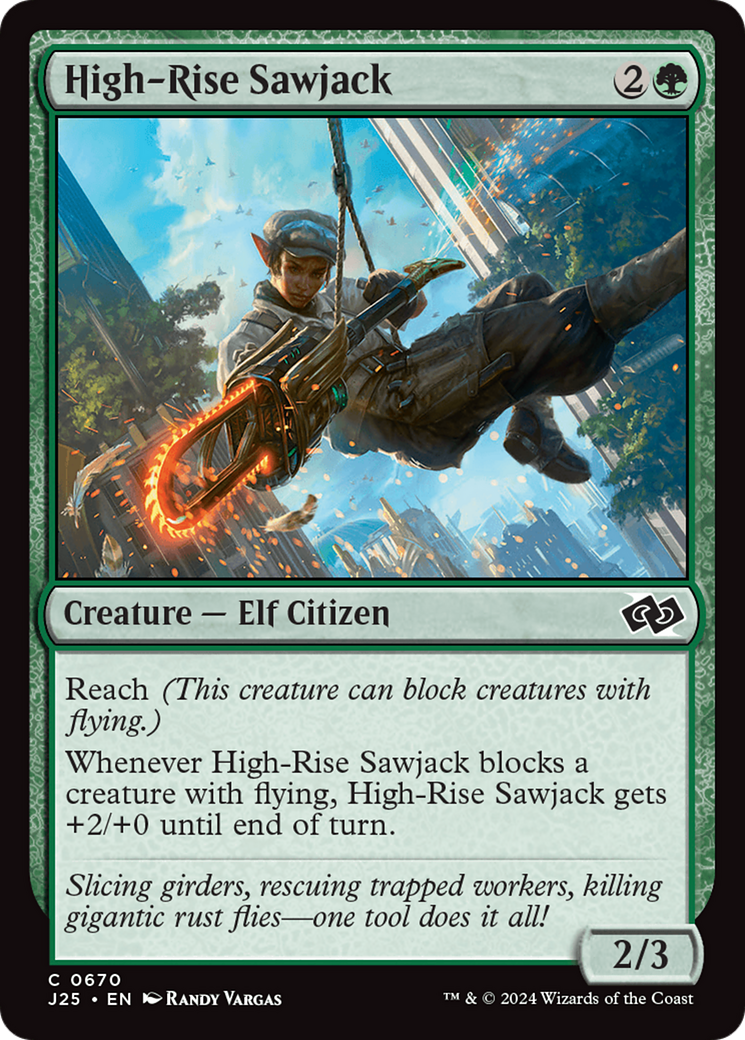 High-Rise Sawjack [Foundations Jumpstart] MTG Single Magic: The Gathering    | Red Claw Gaming