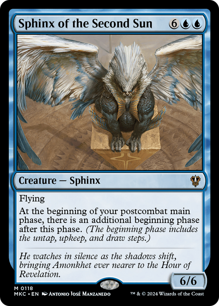 Sphinx of the Second Sun [Murders at Karlov Manor Commander] MTG Single Magic: The Gathering    | Red Claw Gaming