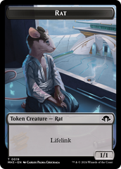 Rat // Energy Reserve Double-Sided Token [Modern Horizons 3 Tokens] MTG Single Magic: The Gathering    | Red Claw Gaming