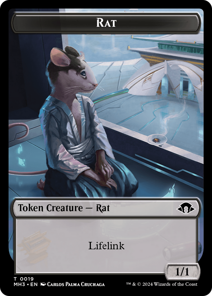 Rat Token [Modern Horizons 3 Tokens] MTG Single Magic: The Gathering    | Red Claw Gaming