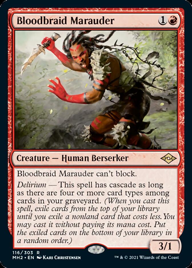 Bloodbraid Marauder [Modern Horizons 2] MTG Single Magic: The Gathering    | Red Claw Gaming