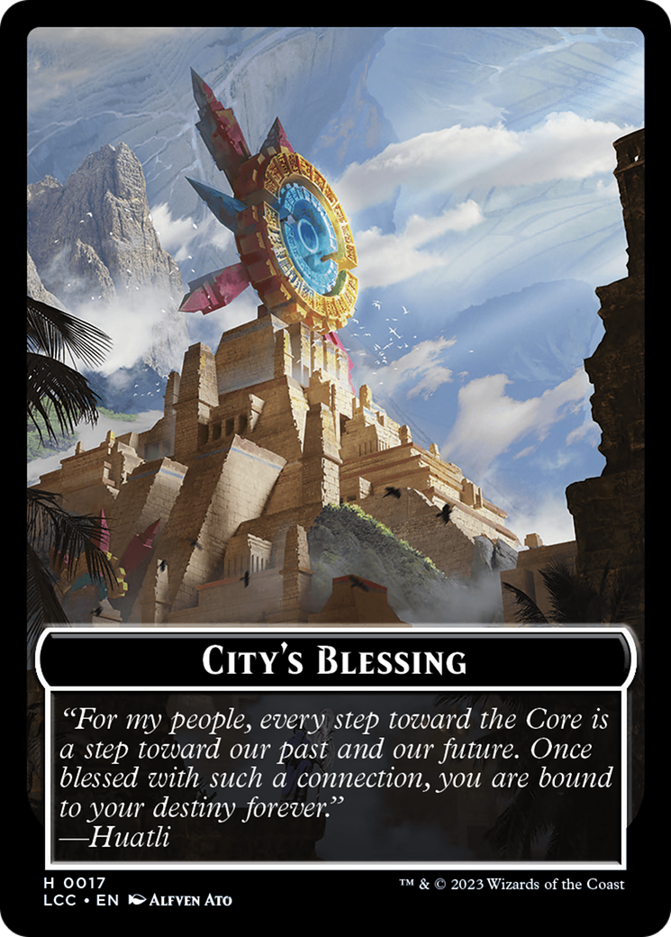 City's Blessing // Vampire (0004) Double-Sided Token [The Lost Caverns of Ixalan Commander Tokens] MTG Single Magic: The Gathering    | Red Claw Gaming