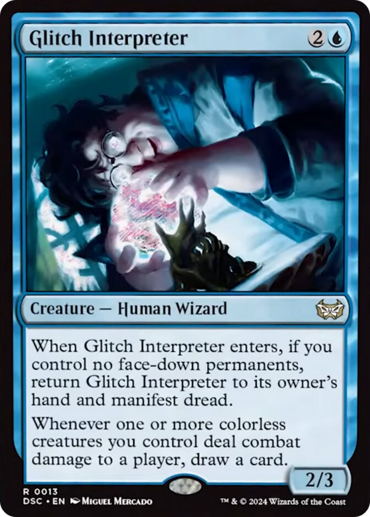 Glitch Interpreter [Duskmourn: House of Horror Commander] MTG Single Magic: The Gathering    | Red Claw Gaming