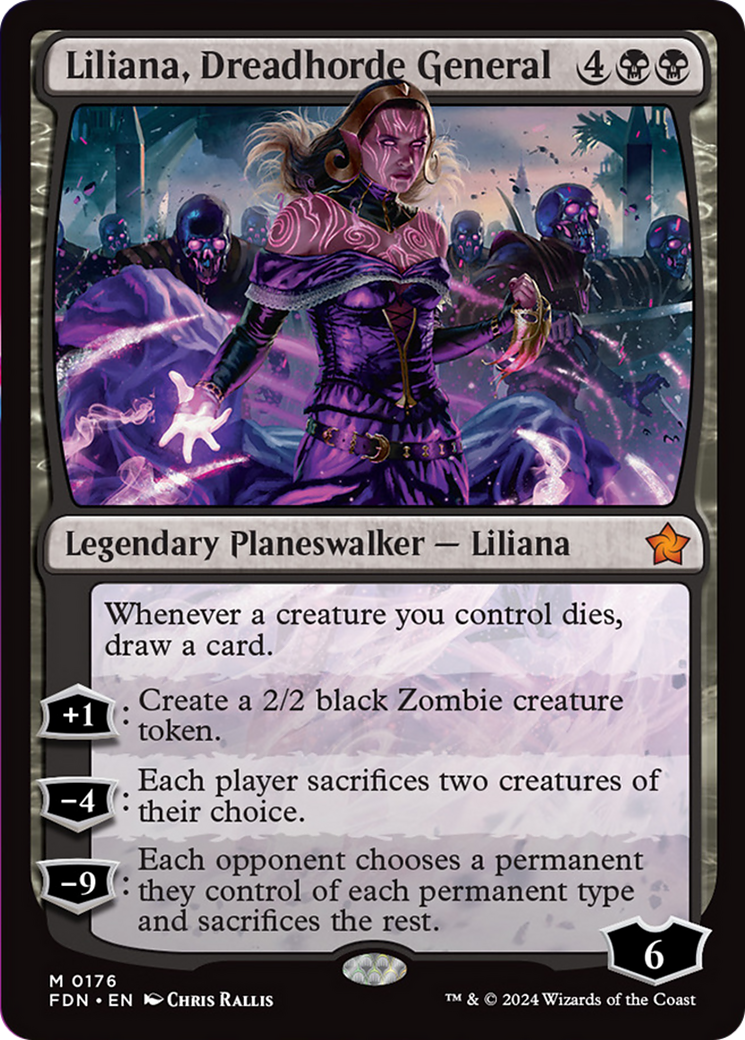 Liliana, Dreadhorde General [Foundations] MTG Single Magic: The Gathering | Red Claw Gaming