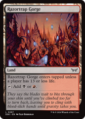 Razortrap Gorge [Duskmourn: House of Horror] MTG Single Magic: The Gathering    | Red Claw Gaming