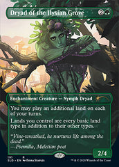 Dryad of the Ilysian Grove (Borderless) [Secret Lair Drop Series] MTG Single Magic: The Gathering    | Red Claw Gaming