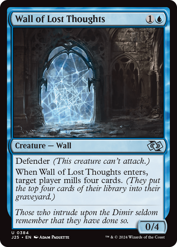 Wall of Lost Thoughts [Foundations Jumpstart] MTG Single Magic: The Gathering | Red Claw Gaming