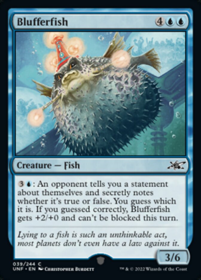 Blufferfish [Unfinity] MTG Single Magic: The Gathering    | Red Claw Gaming