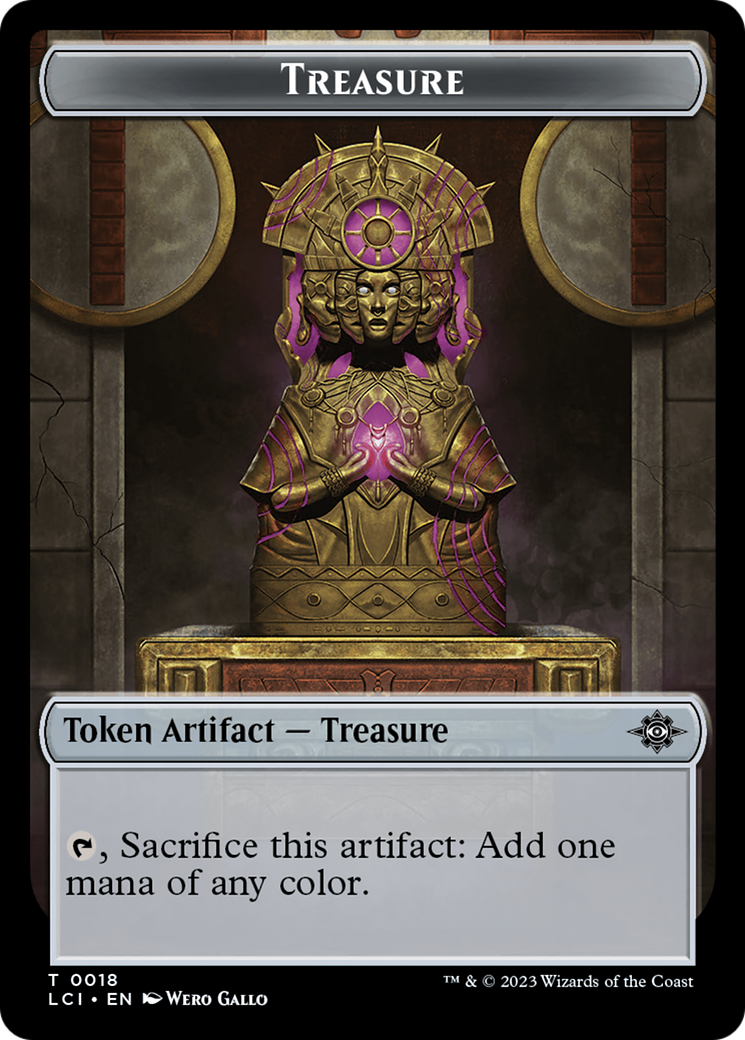 Treasure (0018) // Spirit Double-Sided Token [The Lost Caverns of Ixalan Tokens] MTG Single Magic: The Gathering    | Red Claw Gaming