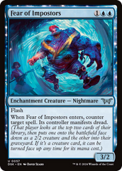 Fear of Impostors [Duskmourn: House of Horror] MTG Single Magic: The Gathering    | Red Claw Gaming