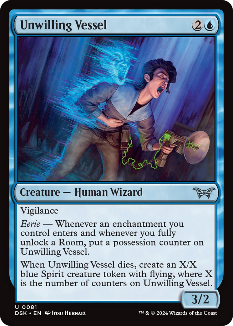 Unwilling Vessel [Duskmourn: House of Horror] MTG Single Magic: The Gathering | Red Claw Gaming