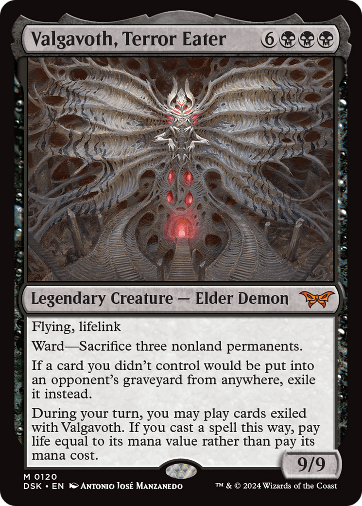 Valgavoth, Terror Eater [Duskmourn: House of Horror] MTG Single Magic: The Gathering    | Red Claw Gaming