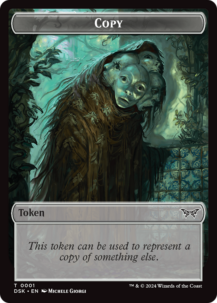 Copy Token [Duskmourn: House of Horror Tokens] MTG Single Magic: The Gathering    | Red Claw Gaming