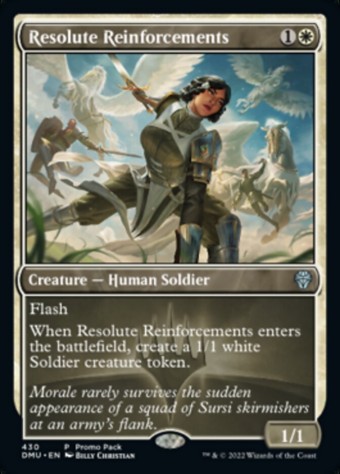 Resolute Reinforcements (Promo Pack) [Dominaria United Promos] MTG Single Magic: The Gathering    | Red Claw Gaming