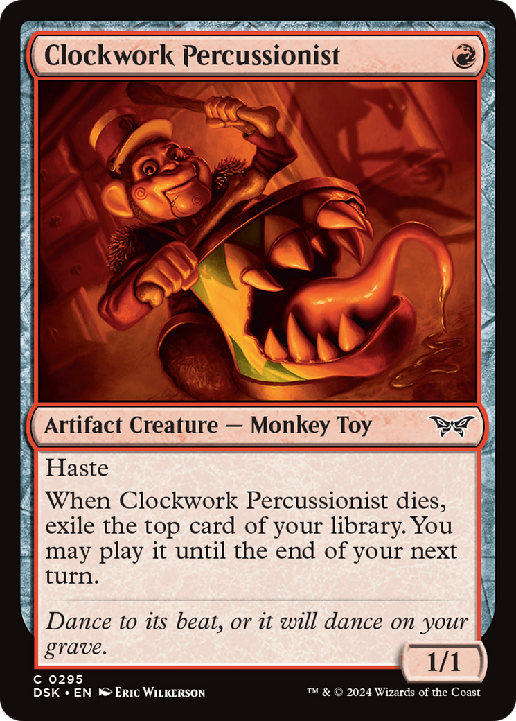 Clockwork Percussionist (0295) [Duskmourn: House of Horror] MTG Single Magic: The Gathering    | Red Claw Gaming