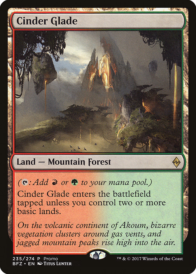 Cinder Glade (Promo) [Standard Showdown Promos] MTG Single Magic: The Gathering    | Red Claw Gaming