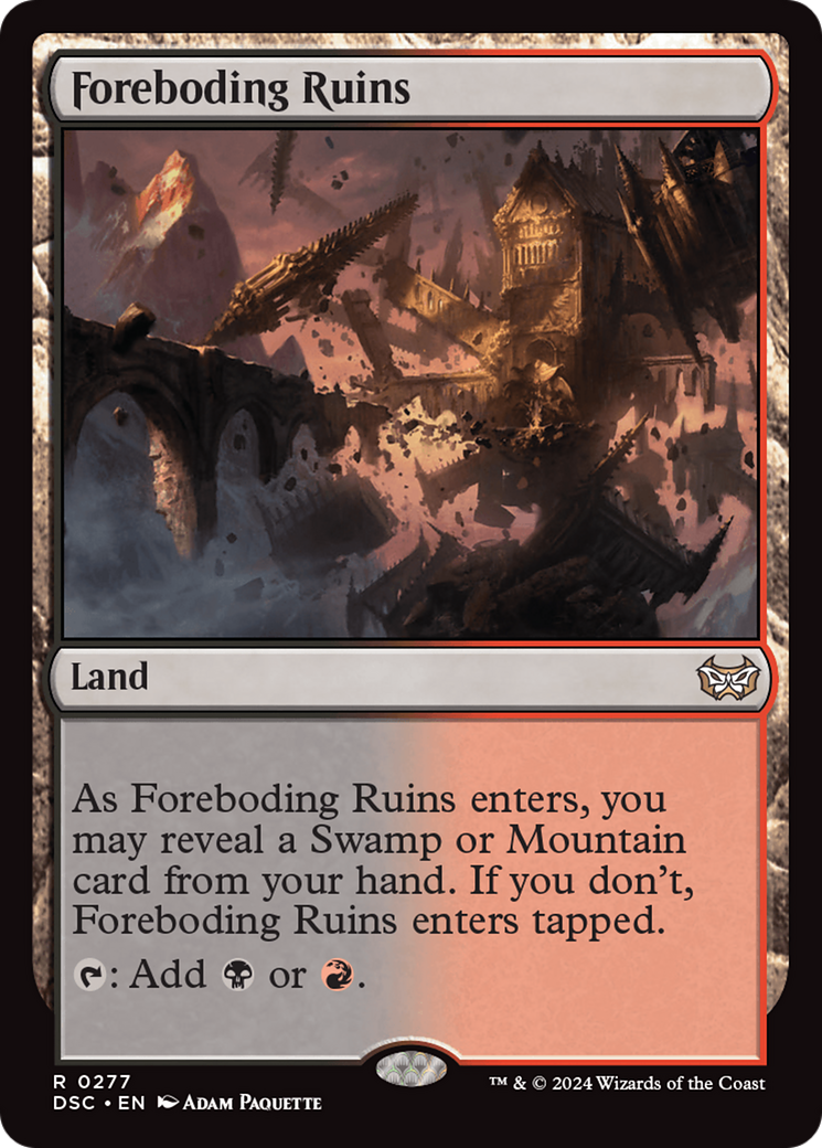 Foreboding Ruins [Duskmourn: House of Horror Commander] MTG Single Magic: The Gathering    | Red Claw Gaming