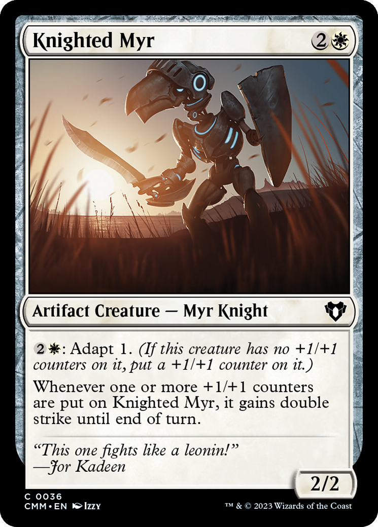 Knighted Myr [Commander Masters] MTG Single Magic: The Gathering    | Red Claw Gaming