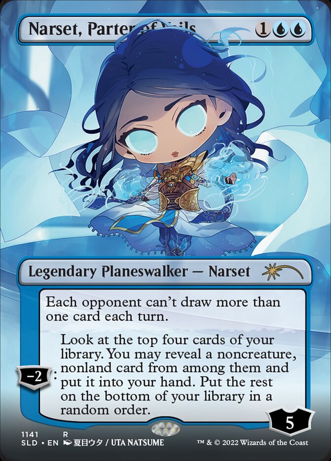 Narset, Parter of Veils (Borderless) [Secret Lair Drop Series] MTG Single Magic: The Gathering    | Red Claw Gaming