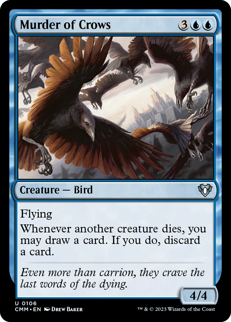 Murder of Crows [Commander Masters] MTG Single Magic: The Gathering    | Red Claw Gaming