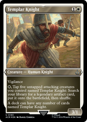 Templar Knight (Foil Etched) [Assassin's Creed] MTG Single Magic: The Gathering    | Red Claw Gaming