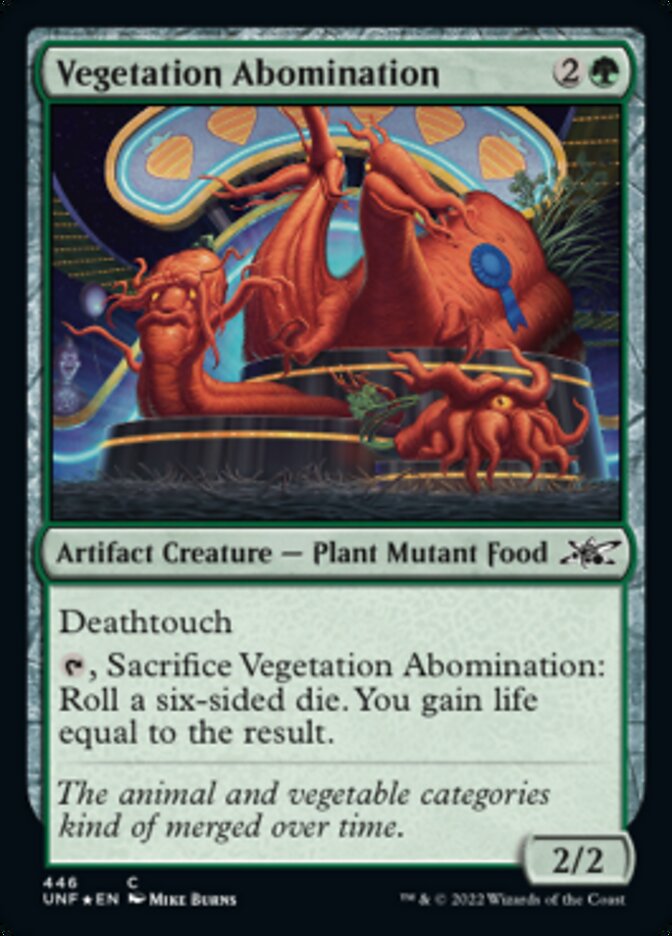 Vegetation Abomination (Galaxy Foil) [Unfinity] MTG Single Magic: The Gathering    | Red Claw Gaming