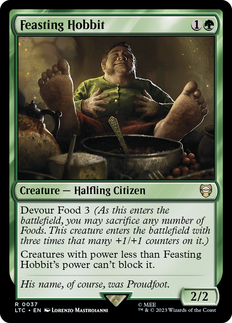 Feasting Hobbit [The Lord of the Rings: Tales of Middle-Earth Commander] MTG Single Magic: The Gathering    | Red Claw Gaming