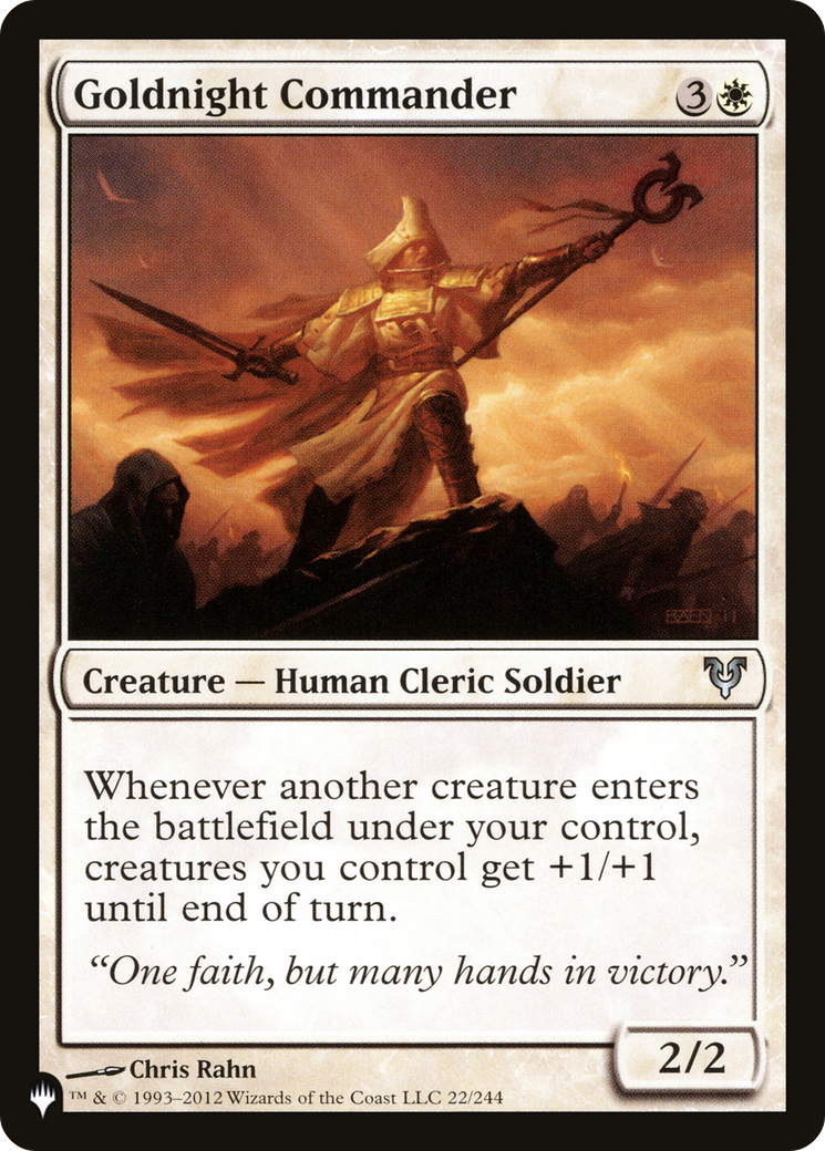 Goldnight Commander [The List Reprints] MTG Single Magic: The Gathering    | Red Claw Gaming