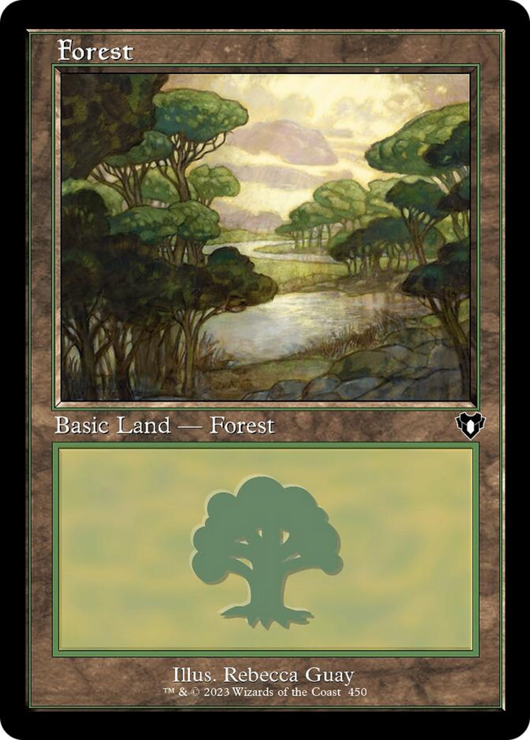 Forest (450) (Retro) [Commander Masters] MTG Single Magic: The Gathering    | Red Claw Gaming