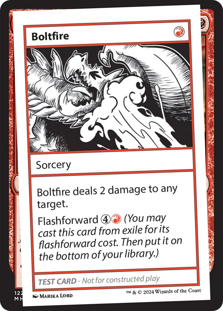 Boltfire [Mystery Booster 2 Playtest Cards] MTG Single Magic: The Gathering    | Red Claw Gaming