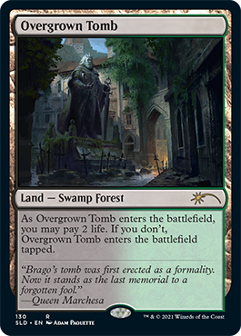 Overgrown Tomb [Secret Lair Drop Series] MTG Single Magic: The Gathering    | Red Claw Gaming
