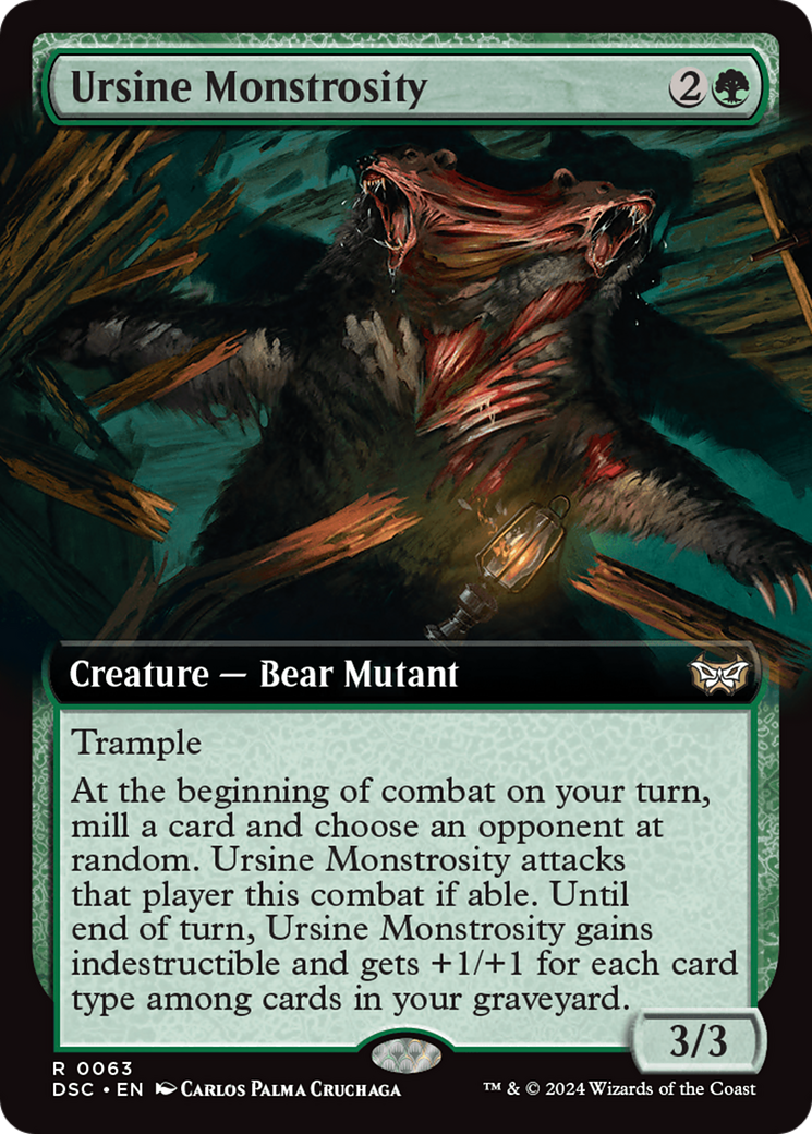 Ursine Monstrosity (Extended Art) [Duskmourn: House of Horror Commander] MTG Single Magic: The Gathering    | Red Claw Gaming