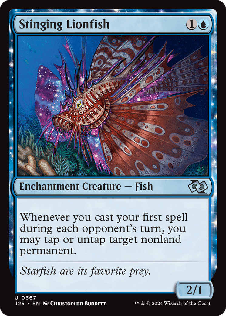 Stinging Lionfish [Foundations Jumpstart] MTG Single Magic: The Gathering    | Red Claw Gaming