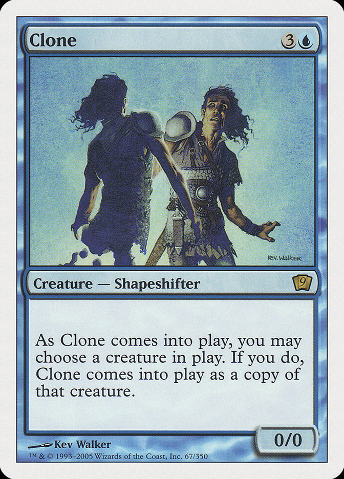 Clone (9th Edition) [Oversize Cards] MTG Single Magic: The Gathering    | Red Claw Gaming