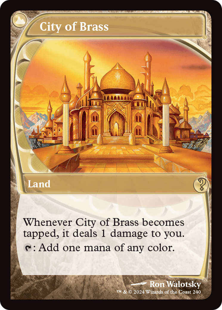 City of Brass (Future Sight) [Mystery Booster 2] MTG Single Magic: The Gathering    | Red Claw Gaming